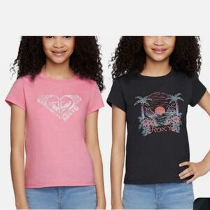 NEW Roxy Youth Girl's 2 Pack T-Shirts